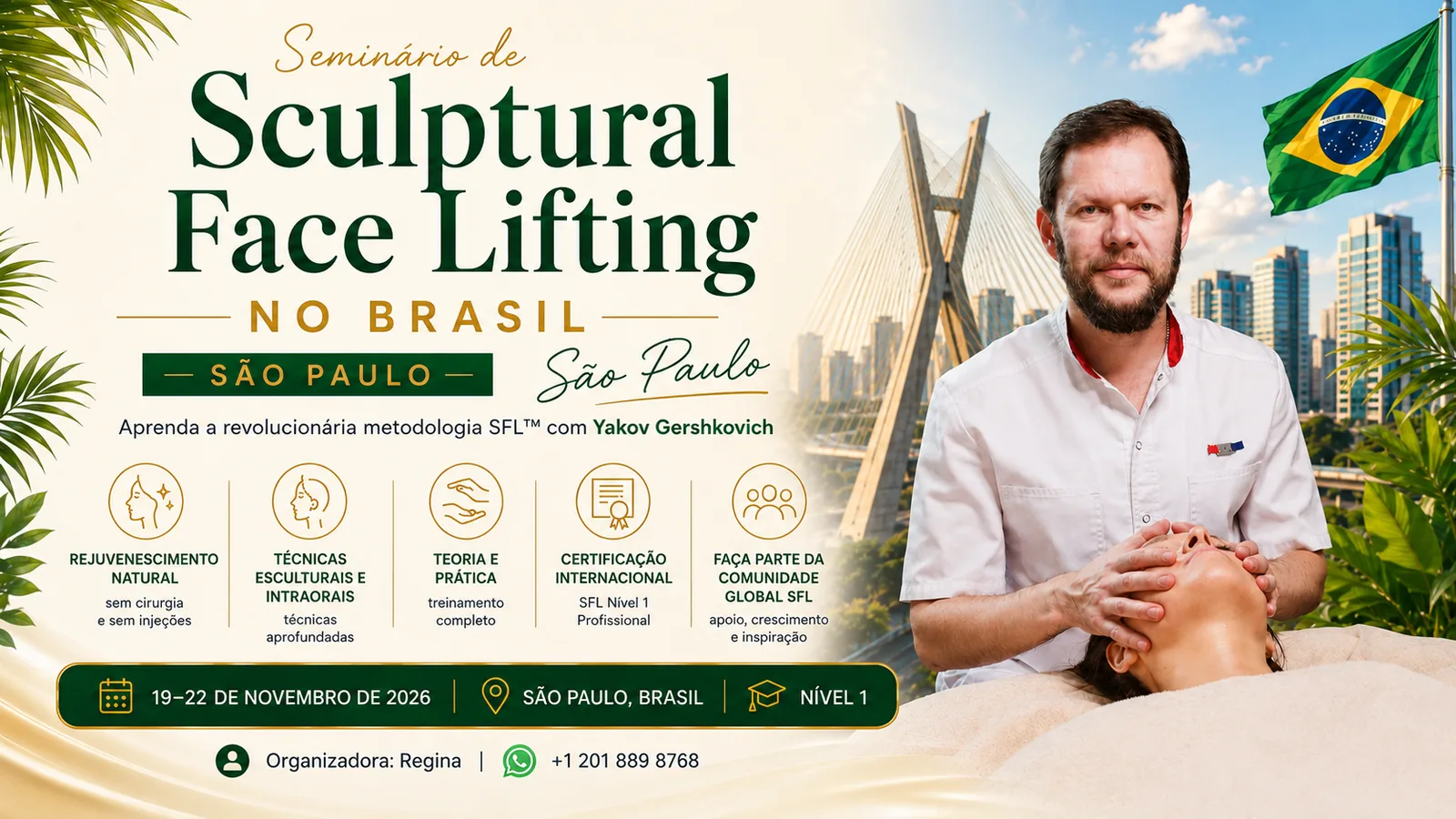Sculptural Face Lifting Seminar with Yakov Gershkovich — São Paulo, 19–22 November 2026